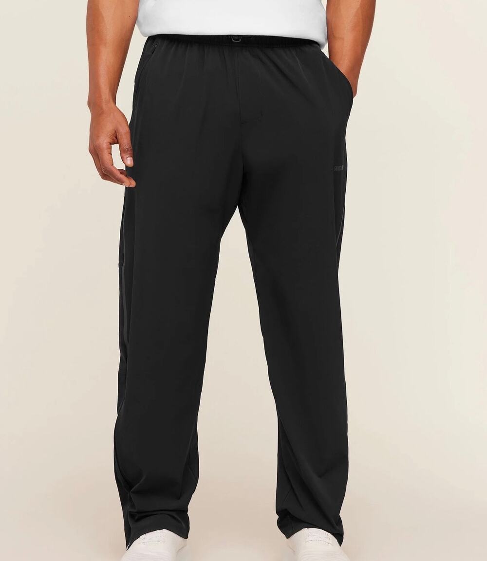 Gymshark Men’s Medium Moisture Wicking Track Pants Black Zip Ankle